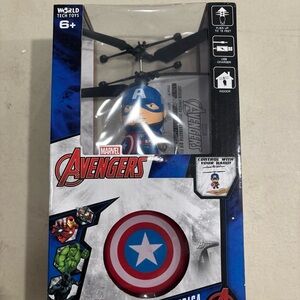 Marvel Avengers Captain America Flying Toy with Blue and Red